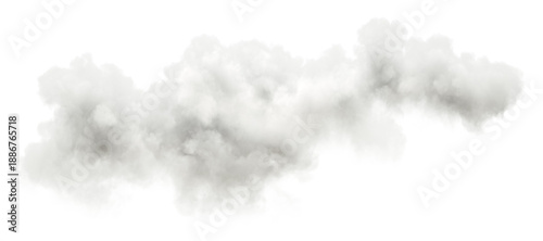 Foto Serene smooth cloud spreading isolation transparent backgrounds 3d illustrations