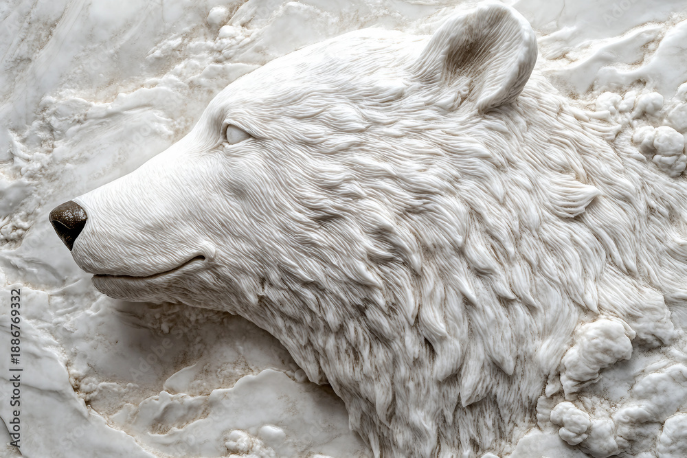 Fototapeta premium Textured plaster abstract reliefs created generative AI technology