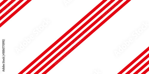 Vertical red and white stripes background. Seamless and repeating pattern. Christmas holiday Vector Pattern.
