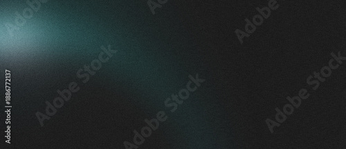 Schilderij op canvas Grainy gradient dark teal abstract background