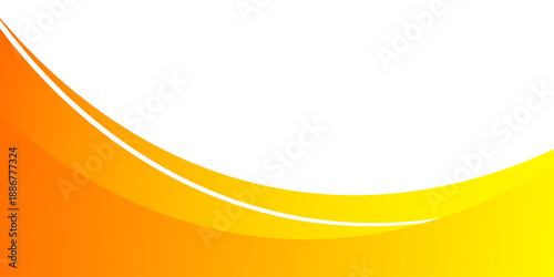 orange business wave banner background on white background. abstract vector Eps 10