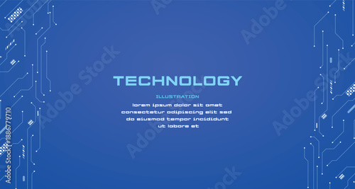 Abstract Electronic Circuit Background for Modern Technology Design
