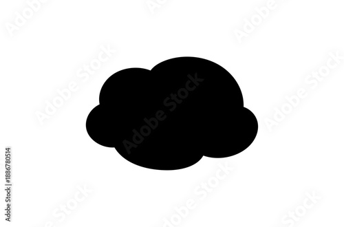 黒い雲のアイコン