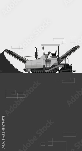 Modern Heavy Equipment For Road Construction And Infrastructure Development Project