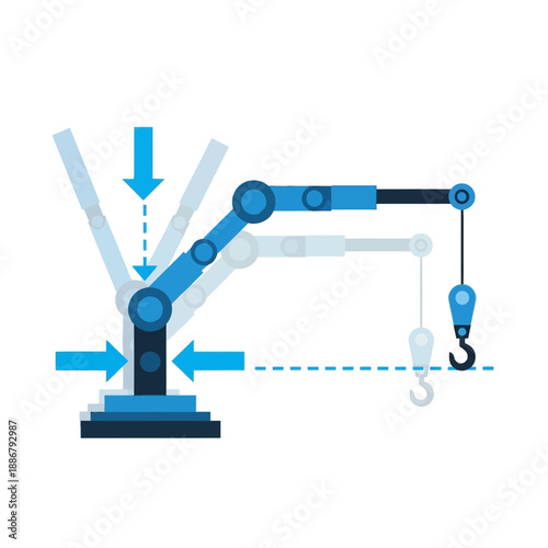 Modern Industrial Robotic Arm Automation Technology Delivering Precision And Efficiency In