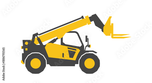 Modern Industrial Telehandler Vehicle For Construction Site Material Handling Solutions