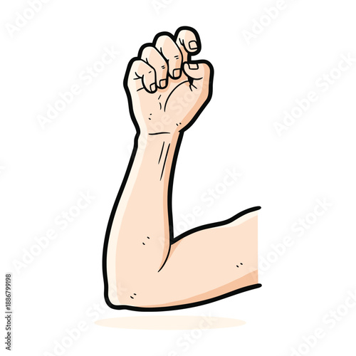 Raised fist symbolizing strength and power