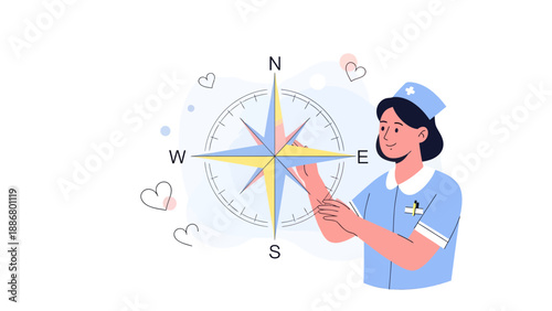 Nurse Navigating Healthcare With Compassionate Care For Healthy Outcomes