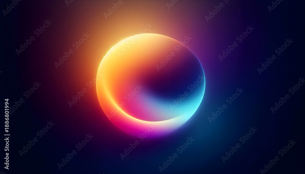 Obraz premium Circular prismatic light