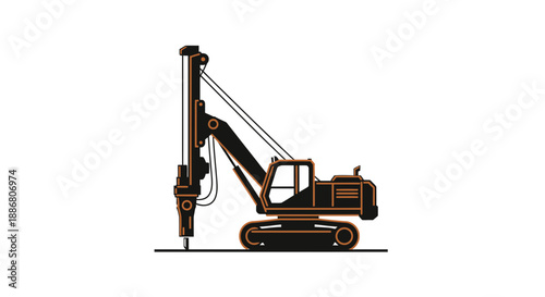 Powerful Drilling Rig Machine For Deep Foundation Construction Projects Industrial Site Equipment