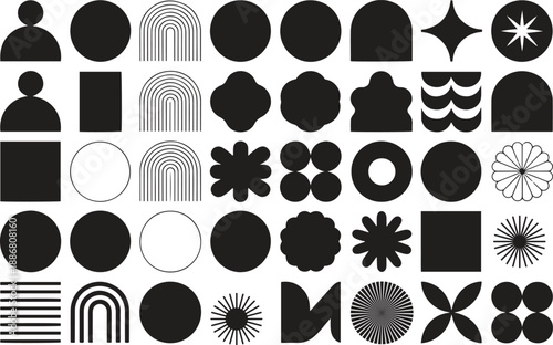 Abstract Geometric Shapes, Modern Art, Minimalist Designs, Creative Patterns, Vector Illustration