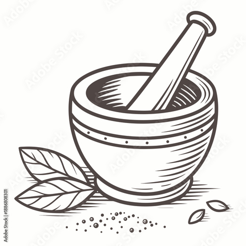 Traditional rural clay salt storage pot, a charming handmade vessel for preserving essential kitchen spices.