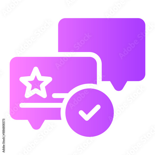 review gradient icon