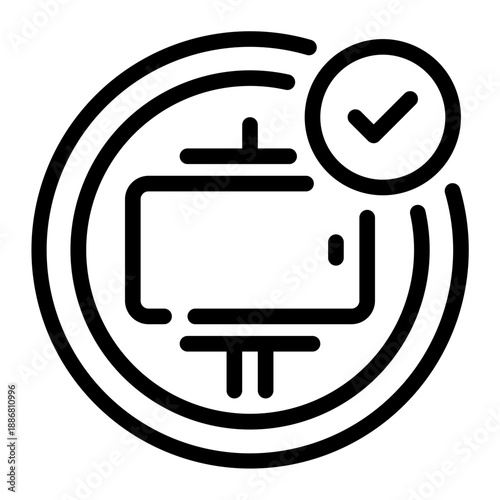 ring light line icon