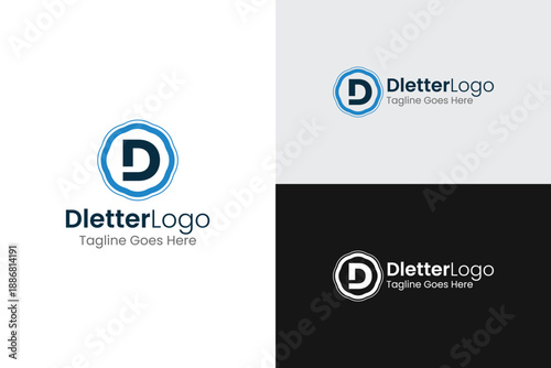 Minimal D Letter Logo