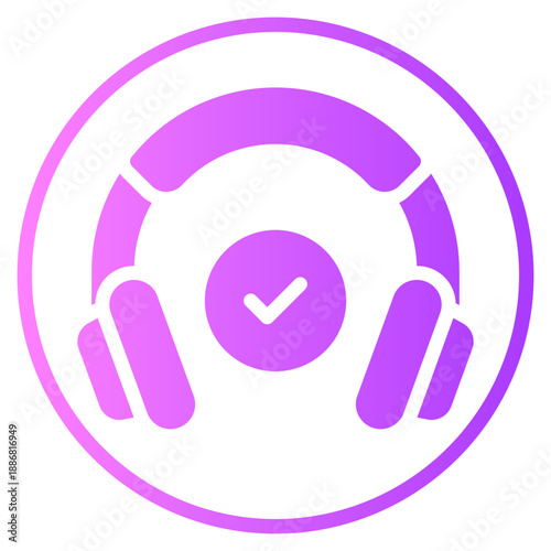 headphones gradient icon