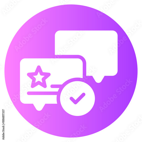review gradient icon