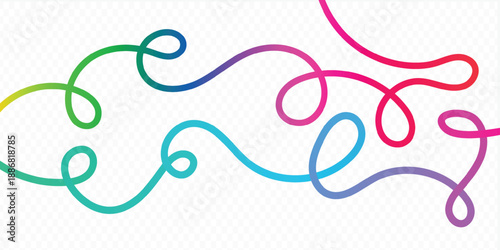 Abstract Party with Gradient. Vector 3D Curve Rainbow Ribbons Background, Rainbow Color line Ribbons shape background.