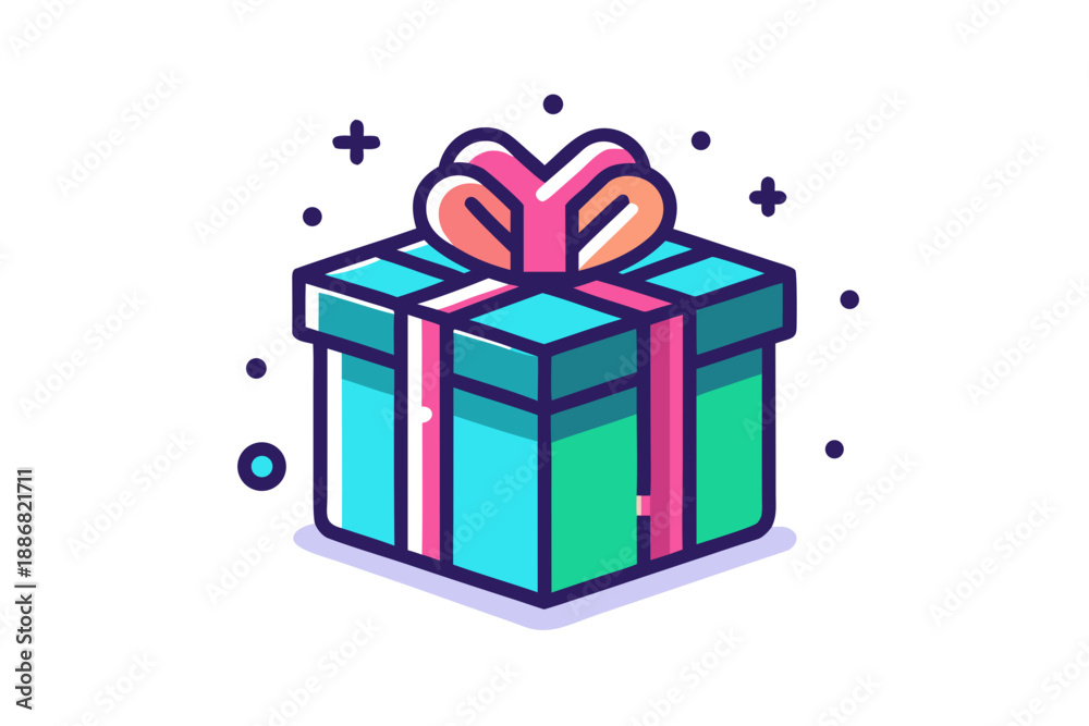 Fototapeta premium gift box vector illustration