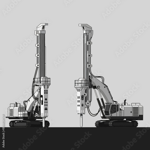 Powerful Rotary Drilling Rigs Essential For Modern Construction And Foundation Engineering