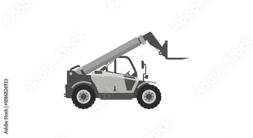Powerful Telescopic Handler Vehicle Essential For Construction And Industrial Material Handling