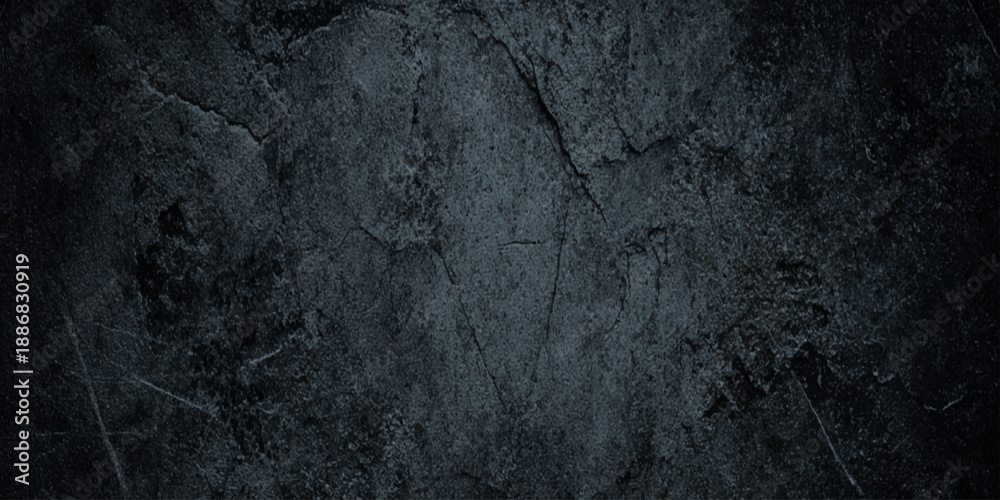 Fototapeta premium Dramatic dark wall concrete texture with heavy scratches weathered grit deep scratches, scuffs, and a weathered concrete appearance.