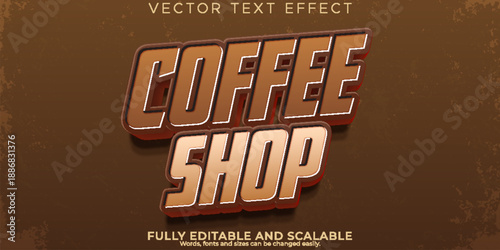 Brown background with coffee shop sign in gold letters