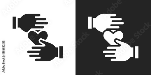 Help Icon In Black And White Glyph Style