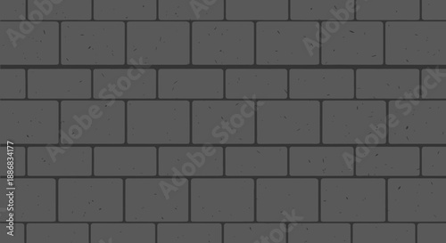 Seamless Dark Gray Brick Wall Pattern Urban Architectural Background Texture