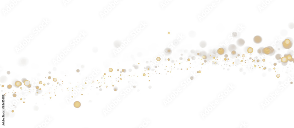 Obraz premium Elegant Gold Glitter Bokeh in Darkness