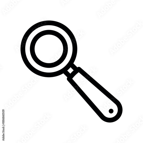 Classic Magnifying Glass Icon for Search and Zoom Functionality