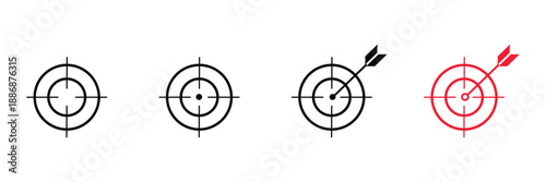 Target icon vector illustration. goal icon vector. target marketing sign and symbol .Vector illustration Eps 10 .
