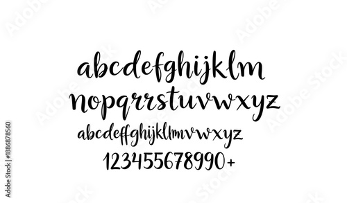 Handwritten brush script vector font – Modern Calligraphy