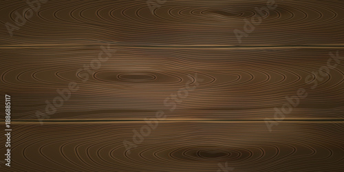 深みのあるダークブラウンの木目が美しい横板構図のナチュラルな木製背景テクスチャ素材