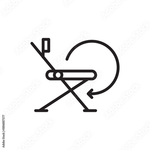 Assembly jig icon. Precision manufacturing and woodworking efficiency, representing alignment fixtures, repeatable joinery guides, industrial assembly tools, and high-accuracy furniture production.