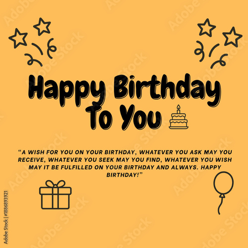 Happy Birthday Greeting Cards Collection with Festive Illustrations and Inspirational Quotes