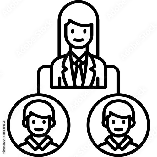 Supervisor Outline Icon