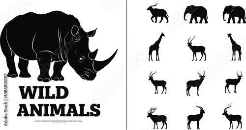 Wild Animal Silhouettes Collection