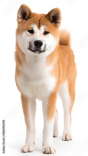 portrait of a white dog