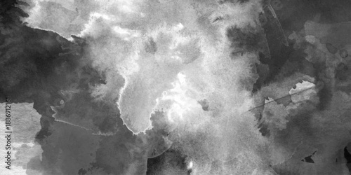 Abstract black old grainy  texture for painting on ceramic tile wallpaper.  watercolor paint stains and blotches, grey design textured overlay banner color background painting