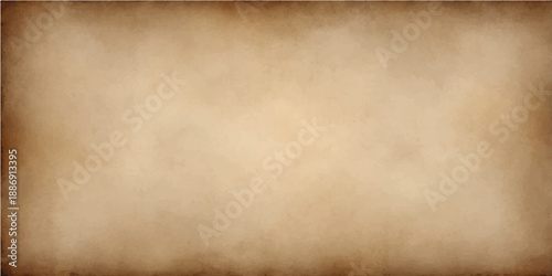 Aged vintage brown parchment paper texture with a stained grunge pattern and antique beige canvas feel for a blank retro design background