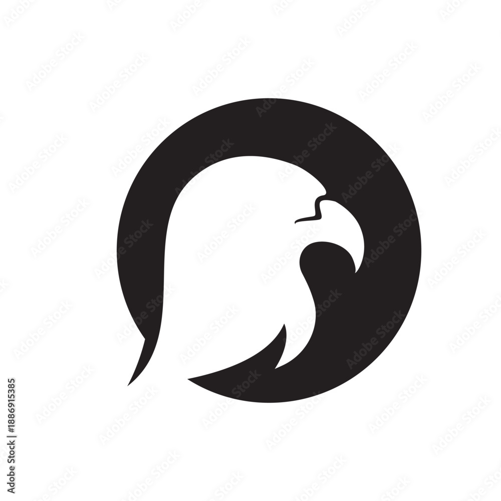 Obraz premium Falcon Eagle Bird Logo Template vector