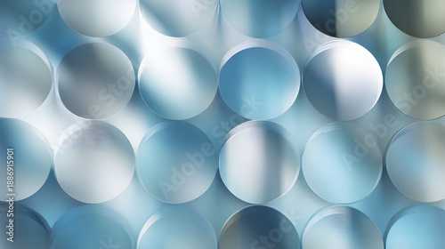 Blue and Silver Circular Patterns