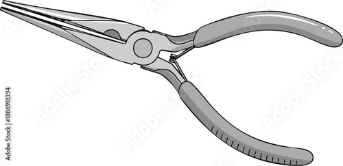 High-Quality Stainless Steel Needle-Nose Pliers with Ergonomic Grip for Precision Work and Crafting Needs