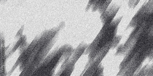 Abstract grayscale textured background with diagonal brush strokes and subtle noise effect creating a dynamic and artistic visual element for graphic design projects