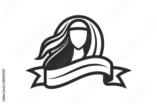 veil flowing like ribbon behind bride head