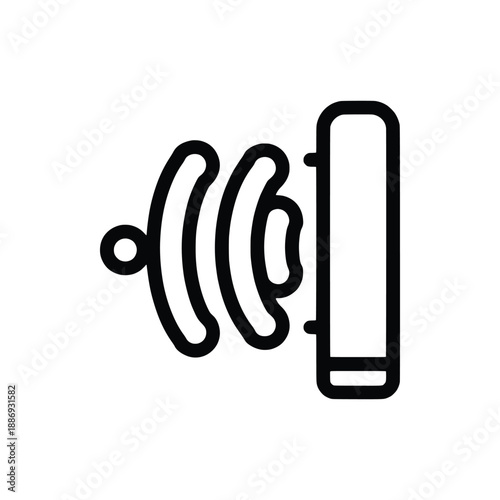 Bold Monoline Noise Abatement Zone Sound Barrier Shield Icon