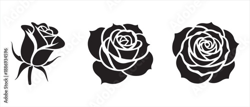 Tribal tattoo design of tiger and wildlife in black and white vector style