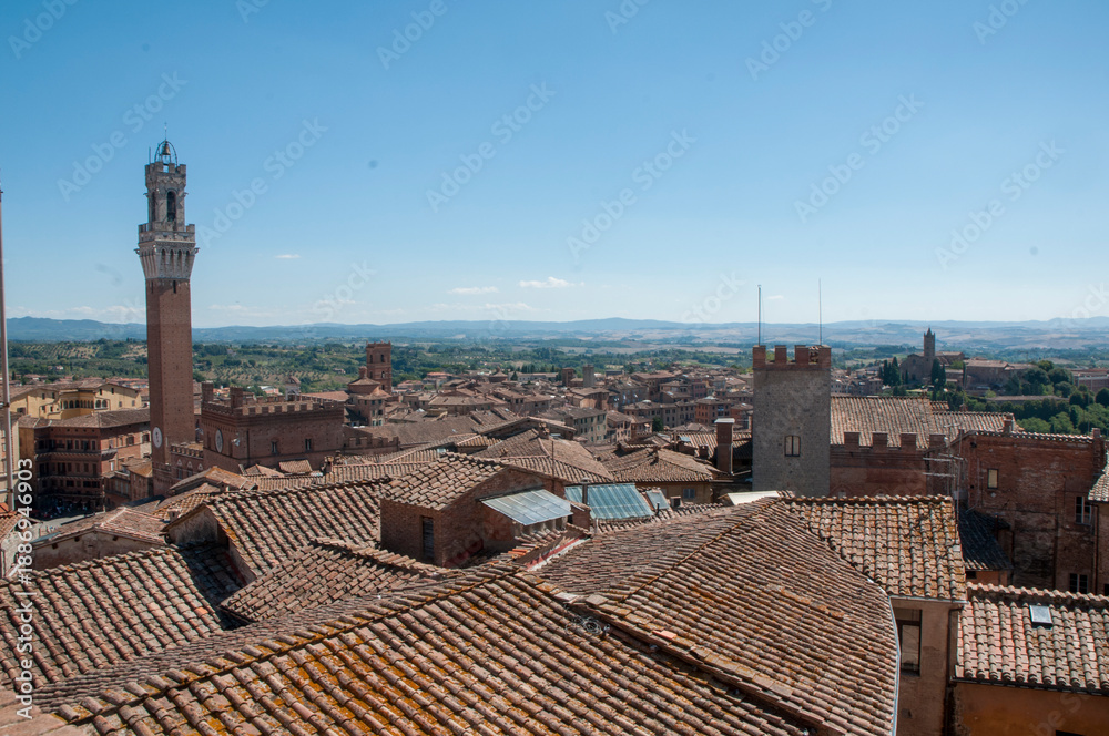 Naklejka premium Siena la città del palio