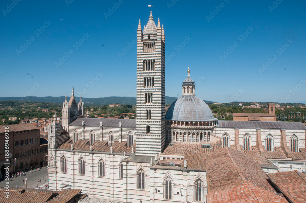 Naklejka premium Siena la città del palio